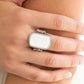 Tidal Tranquility White Ring - Paparazzi Accessories