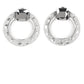 Smoldering Scintillation Silver Post Earring - Paparazzi Accessories