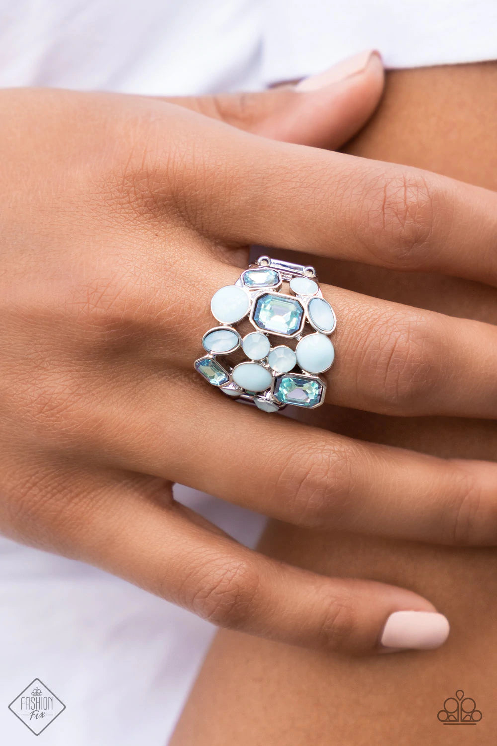 Multichromatic Meditation Blue Ring - Paparazzi Accessories
