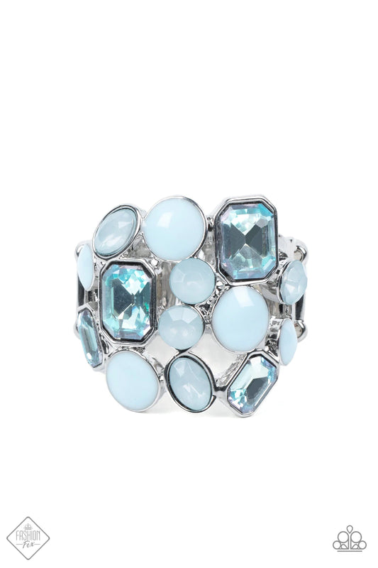 Multichromatic Meditation Blue Ring - Paparazzi Accessories