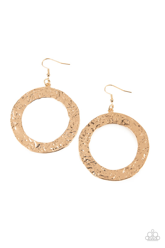 PRIMAL Meridian Gold Earrings ~ Paparazzi Accessories