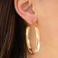 A Double Feature Gold Hoop Earring ~ Paparazzi Accessories