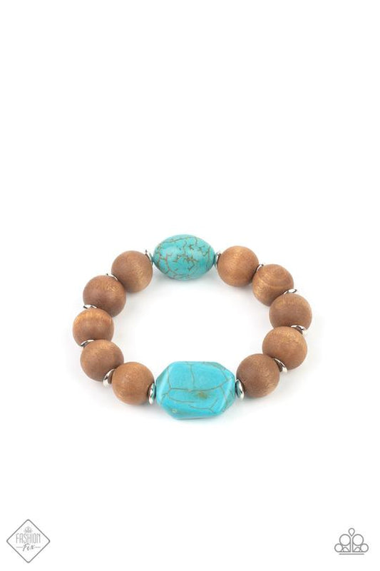 Abundantly Artisan Blue Bracelet - Paparazzi Accessories