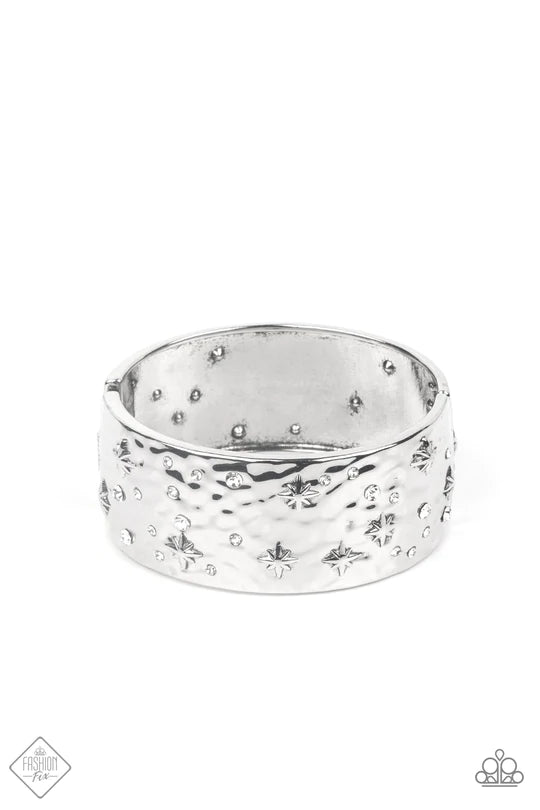 Across the Constellations White Bracelet - Paparazzi Accessories