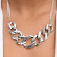 Bombshell Bling Silver Necklace - Paparazzi Accessories