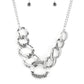 Bombshell Bling Silver Necklace - Paparazzi Accessories