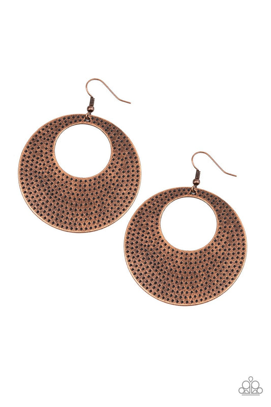 Dotted Delicacy Copper Earring ~ Paparazzi Accessories