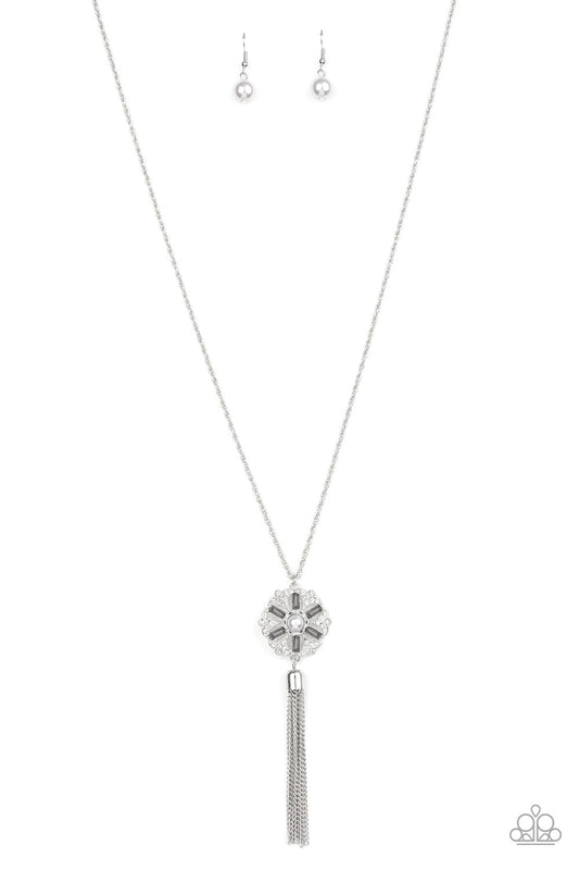 Fine Florals Silver Necklace - Paparazzi Accessories