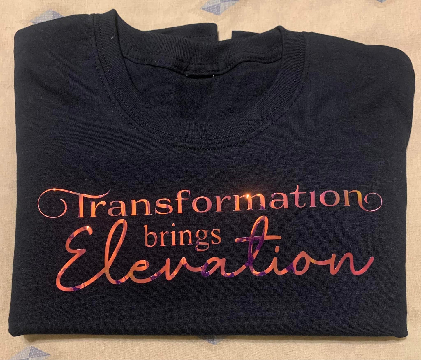 Transformation Brings Elevation Adult T-Shirt