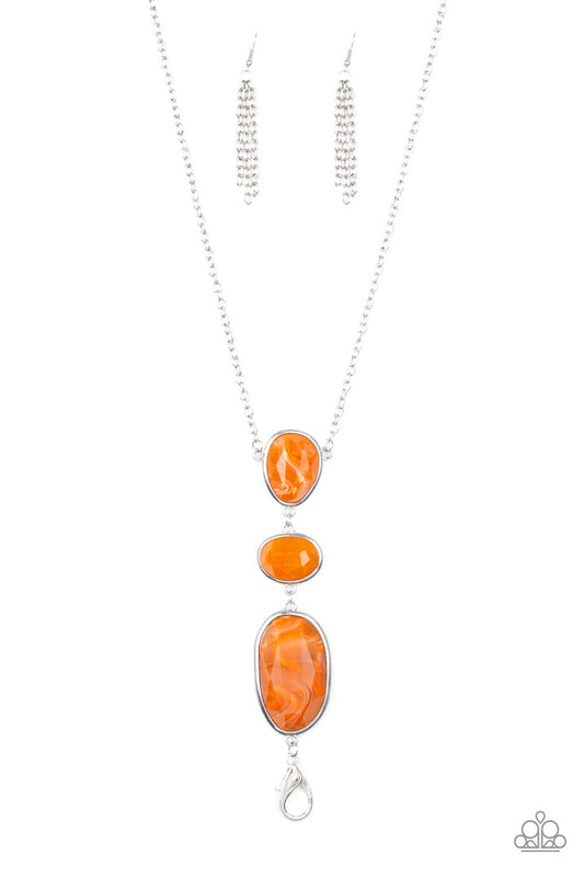 Making An Impact Orange Lanyard ~ Paparazzi Accessories