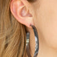 Making Laps Black Hoop Earring ~ Paparazzi Accessories