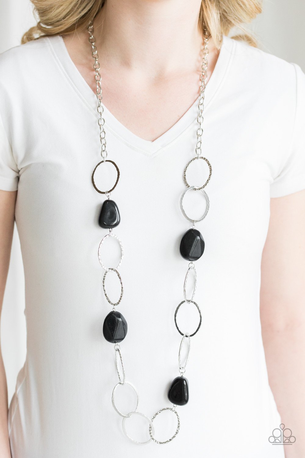 Modern Day Malibu Black Necklace ~ Paparazzi Accessories
