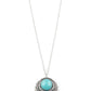 Medallion Meadow Blue Necklace ~ Paparazzi Accessories