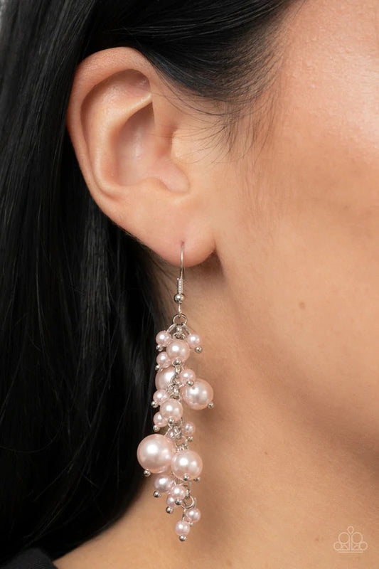 The Rumors are True Pink Earring - Paparazzi Accessories