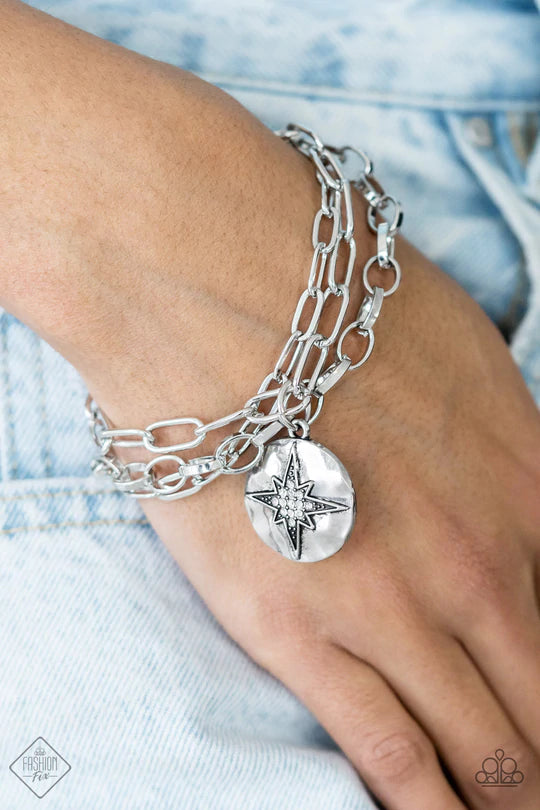True North Twinkle White Bracelet - Paparazzi Accessories