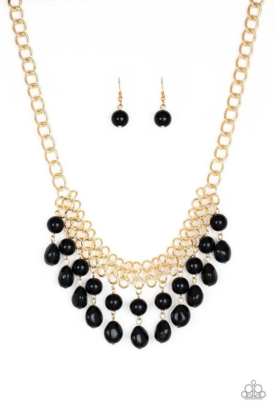 5th Avenue Fleek Black Necklace ~ Paparazzi Accessories