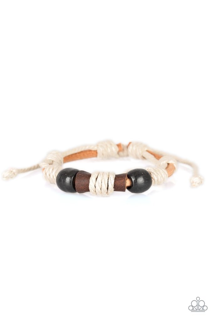 Back In The Backwoods Black Urban Bracelet ~ Paparazzi Accessories