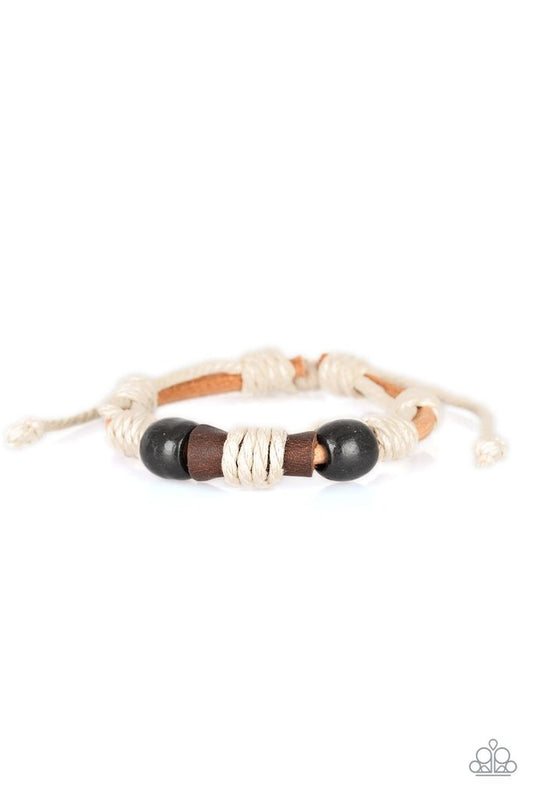 Back In The Backwoods Black Urban Bracelet ~ Paparazzi Accessories