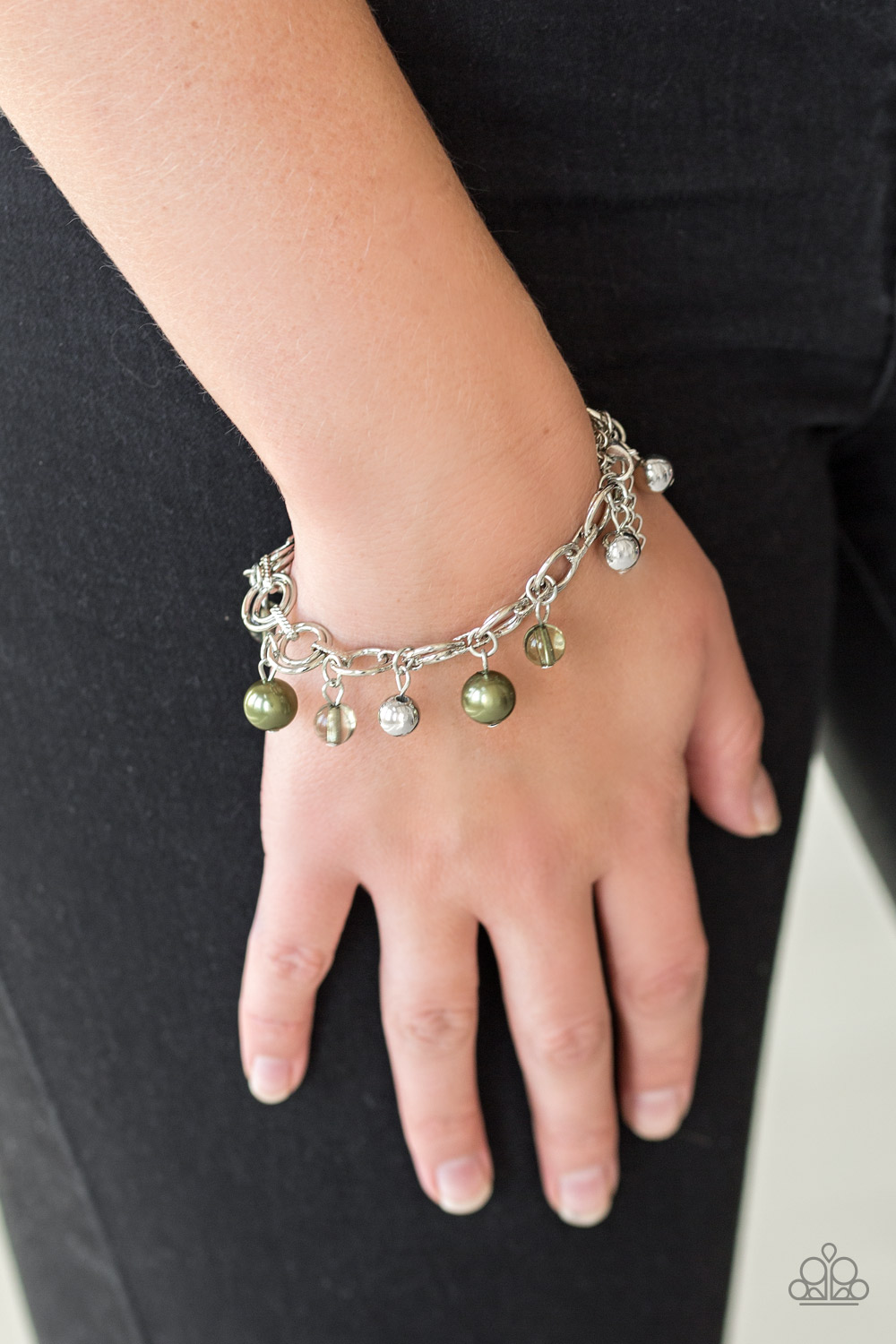 Fancy Fascination Green Bracelet ~ Paparazzi Accessories