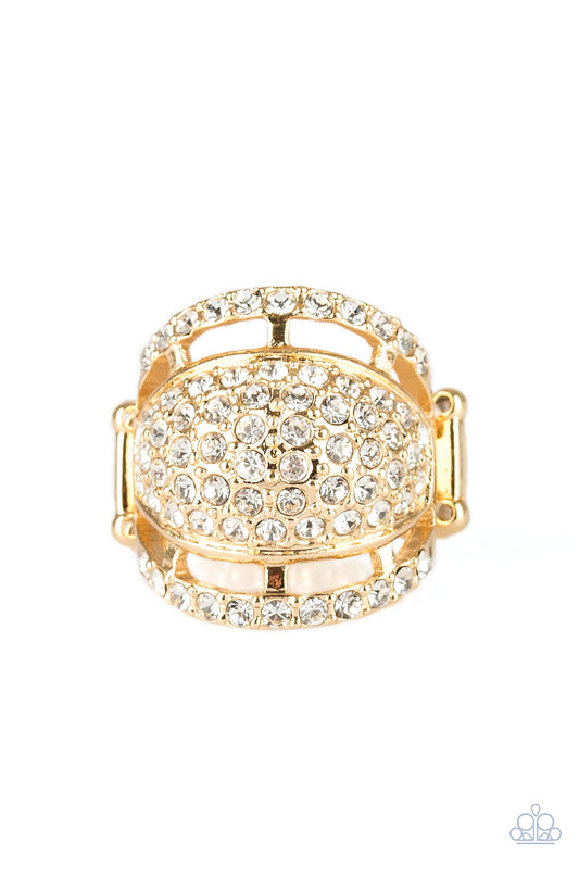 The Seven-FIGURE Itch Gold Ring ~ Paparazzi Accessories