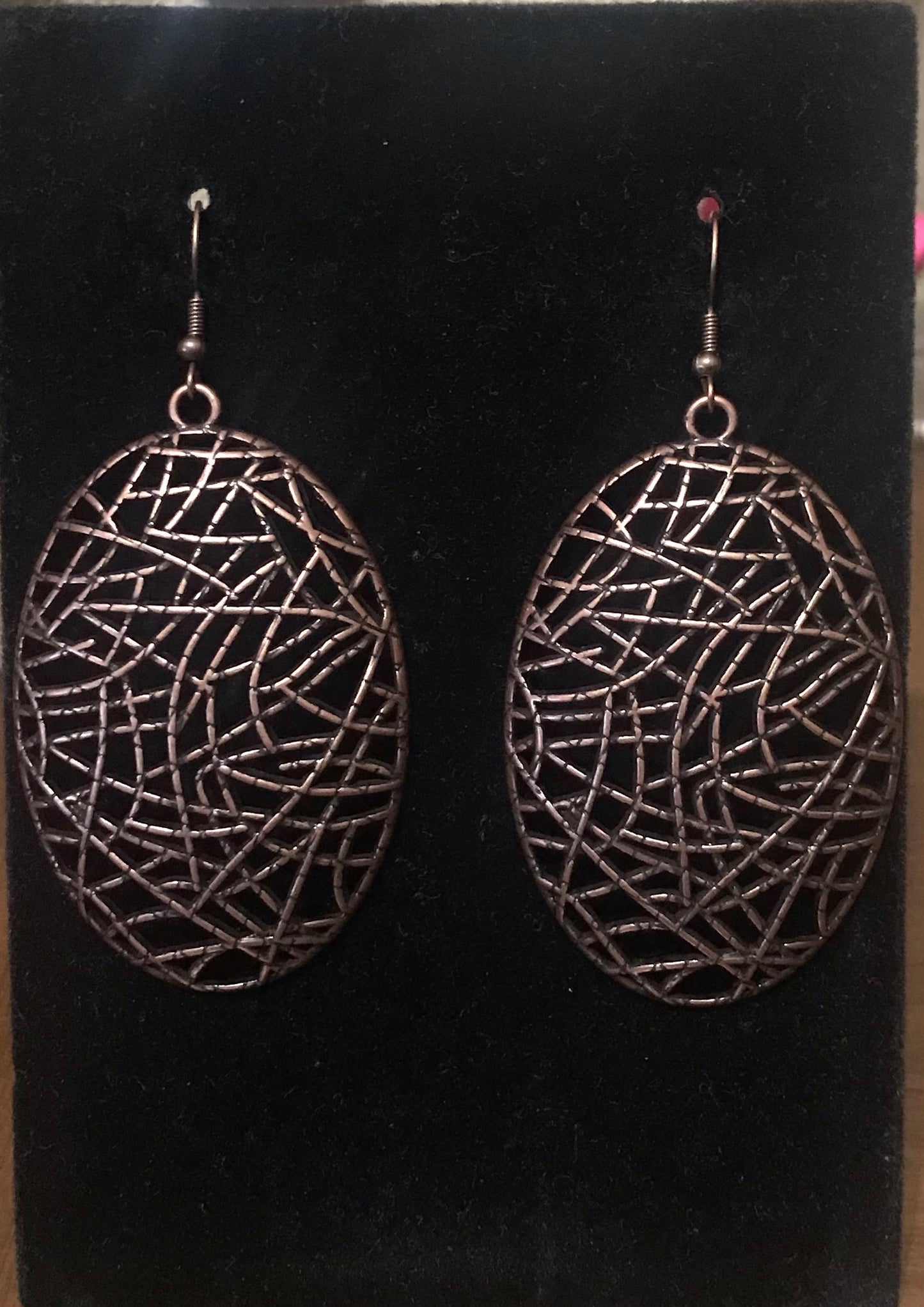 Way Out Of Line Copper Earrings ~ Paparazzi Accessories