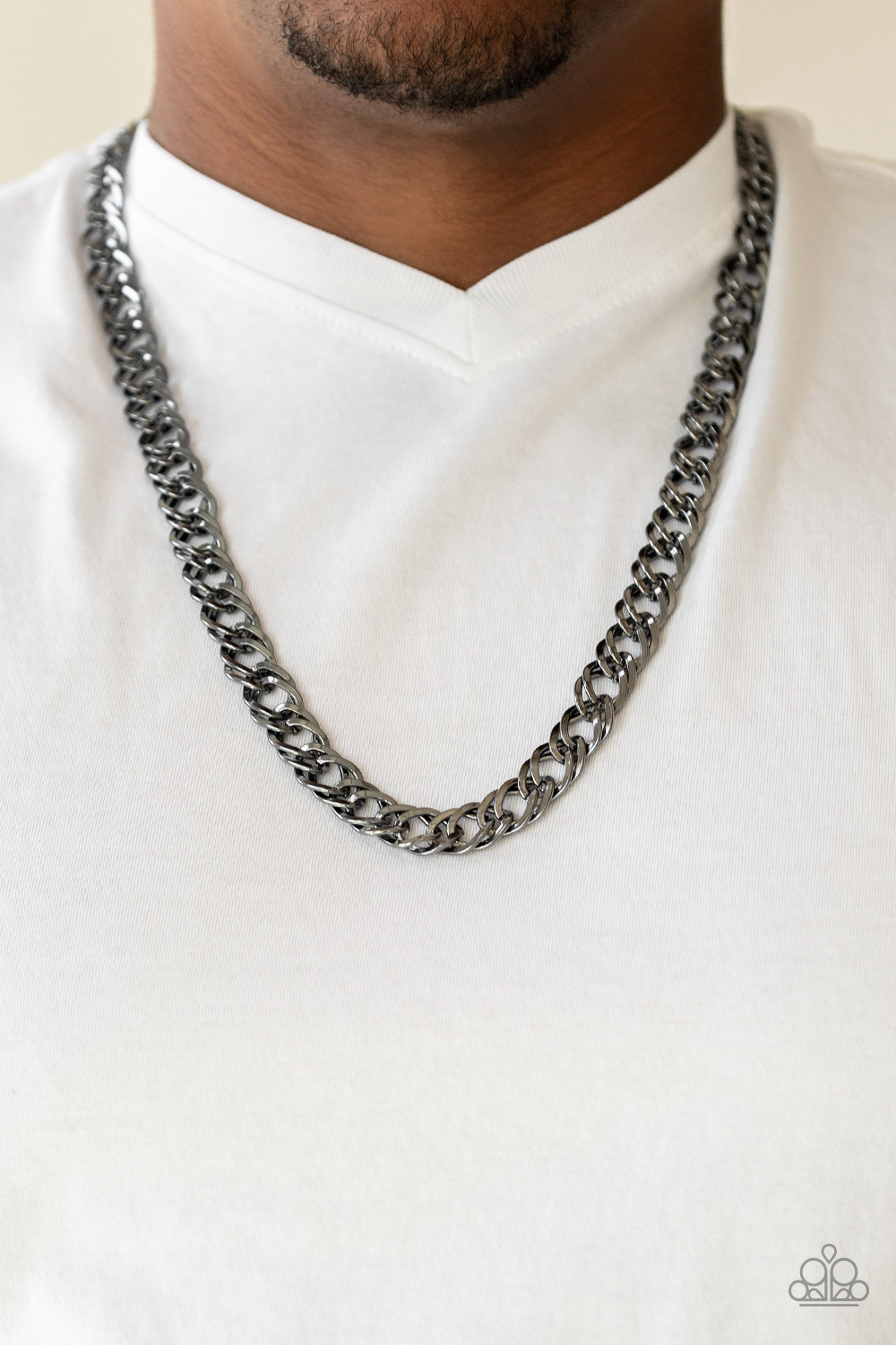 Undefeated Black Urban Necklace ~ Paparazzi Accessories