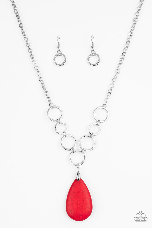 Livin' On A PRAIRIE Red Necklace ~ Paparazzi Accessories