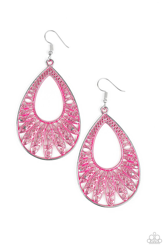 Flamingo Flamenco Pink Earring ~ Paparazzi Accessories