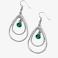 REIGN On My Parade Earring Green ~ Paparazzi Accessories