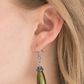 Making The World Jealous Green Earring ~ Paparazzi Accessories