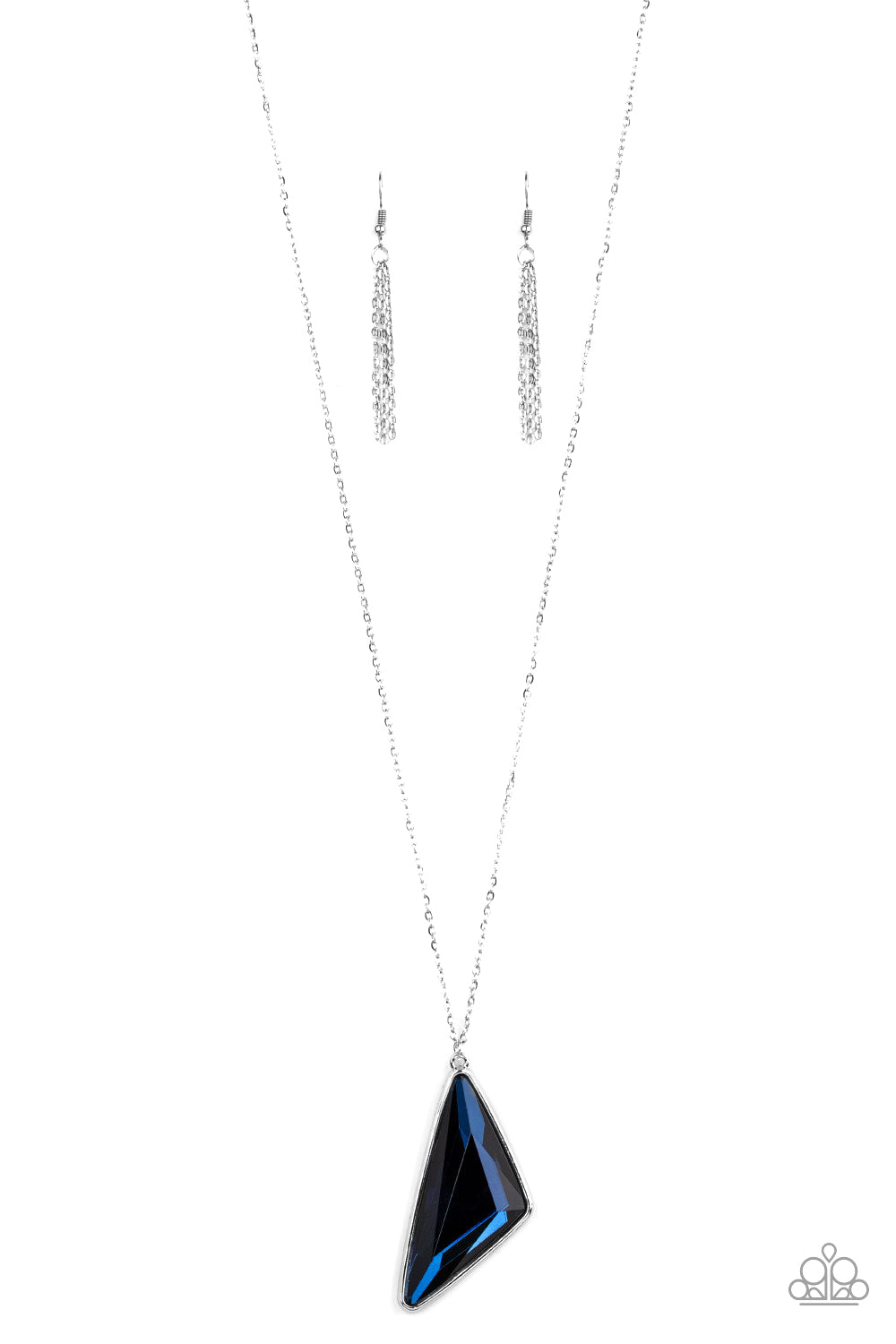 Ultra Sharp Blue Necklace ~ Paparazzi Accessories