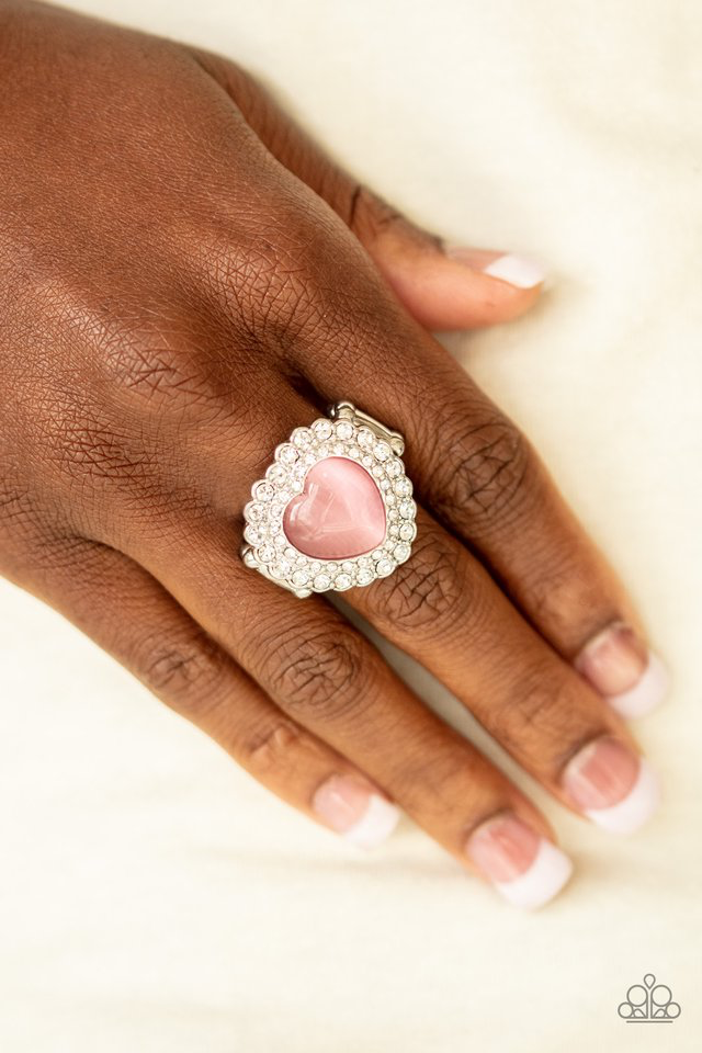 Lovely Luster Pink Ring ~ Paparazzi Accessories