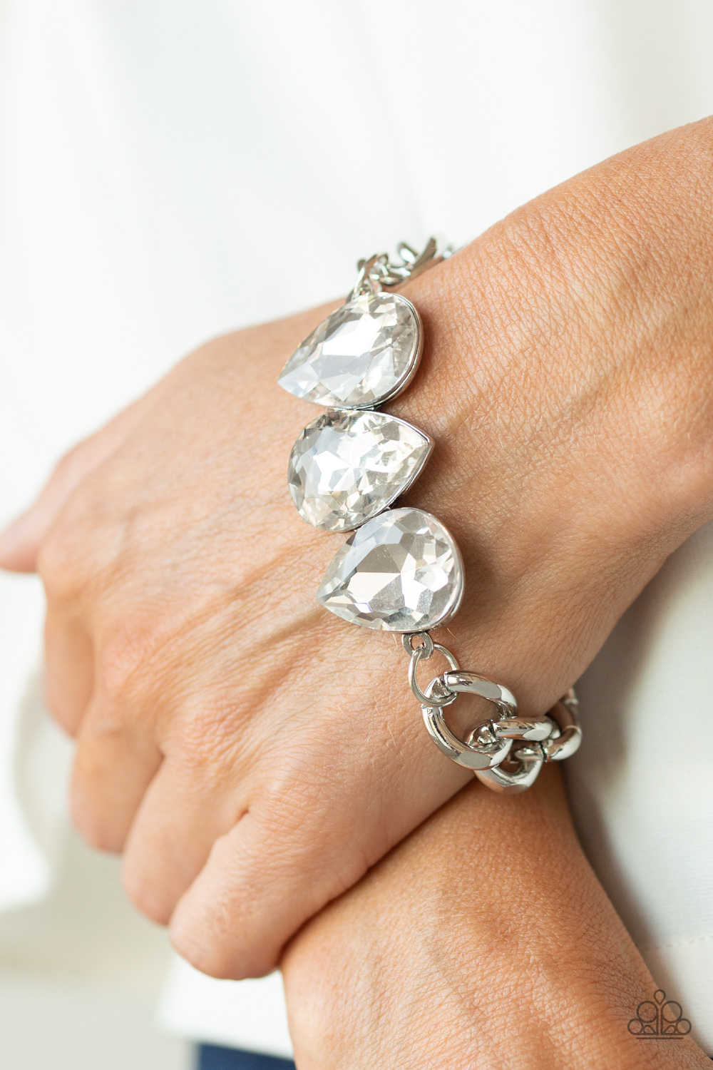 Bring Your Own Bling White Bracelet ~ Paparazzi Accessories