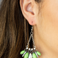 Terra Tribe Green Earring ~ Paparazzi Accessories