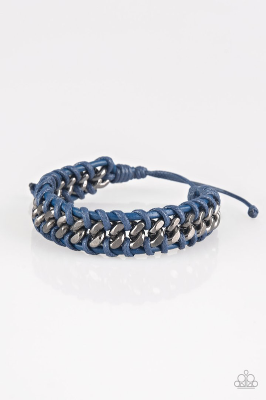 Racer Edge Urban Blue Bracelet ~ Paparazzi Accessories