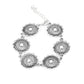 Funky Flower Child White Bracelet - Paparazzi Accessories