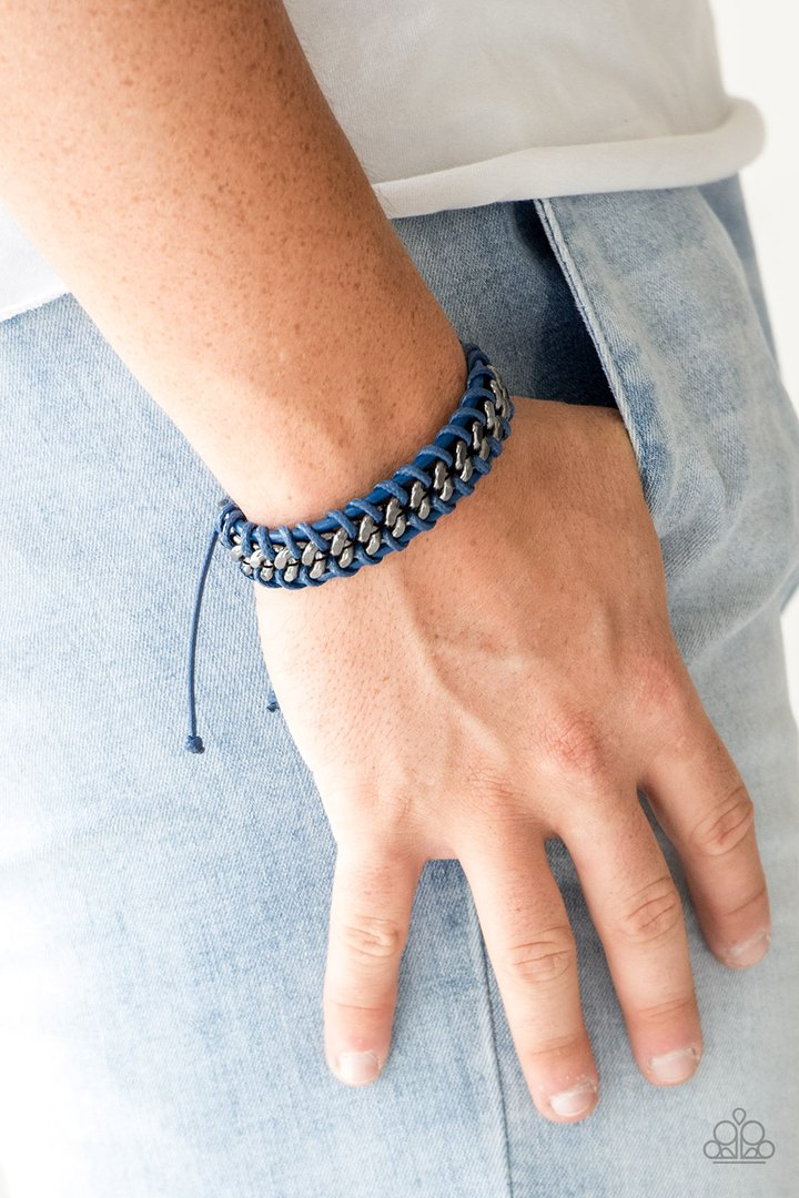 Racer Edge Urban Blue Bracelet ~ Paparazzi Accessories