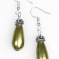 Making The World Jealous Green Earring ~ Paparazzi Accessories