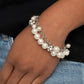 The GRANDEUR Tour White Bracelet - Paparazzi Accessories
