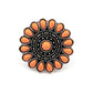 Posy Paradise Orange Ring - Paparazzi Accessories