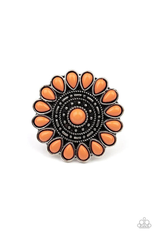 Posy Paradise Orange Ring - Paparazzi Accessories