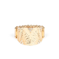 Industrial Indentation Gold Ring ~ Paparazzi Accessories