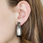 Gypsy Belle Black Hoop Earring ~ Paparazzi Accessories