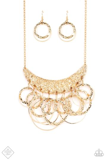 Metro Eclipse Gold Necklace ~ Paparazzi Accessories