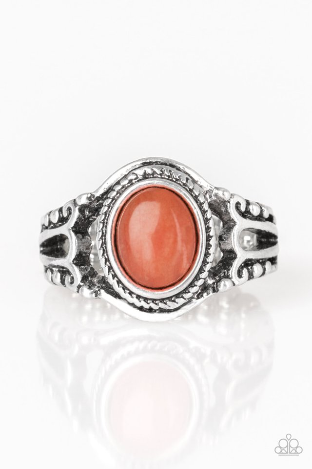 Peacefully Peaceful Orange Ring ~ Paparazzi Accessories