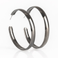 A Double Feature Black Hoop Earring ~ Paparazzi Accessories