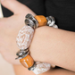 Glaze of Glory Peach Brown Bracelet ~ Paparazzi Accessories