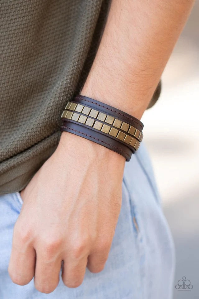 Engine Room Brown Urban Bracelet ~ Paparazzi Accessories