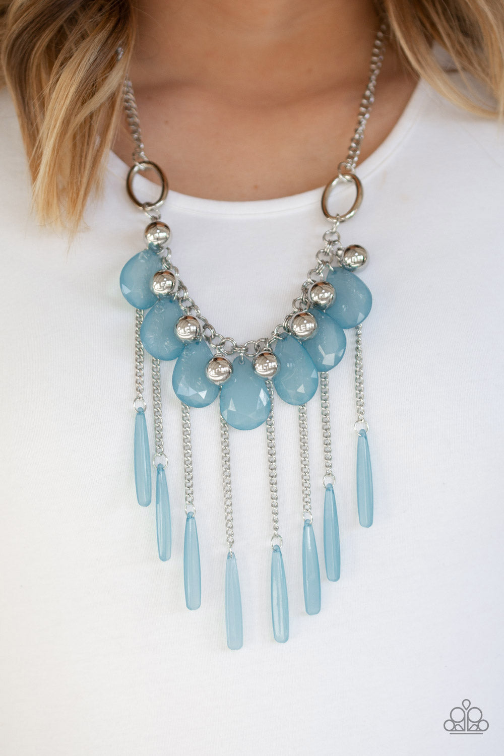 Roaring rivera Blue Necklace ~ Paparazzi Accessories