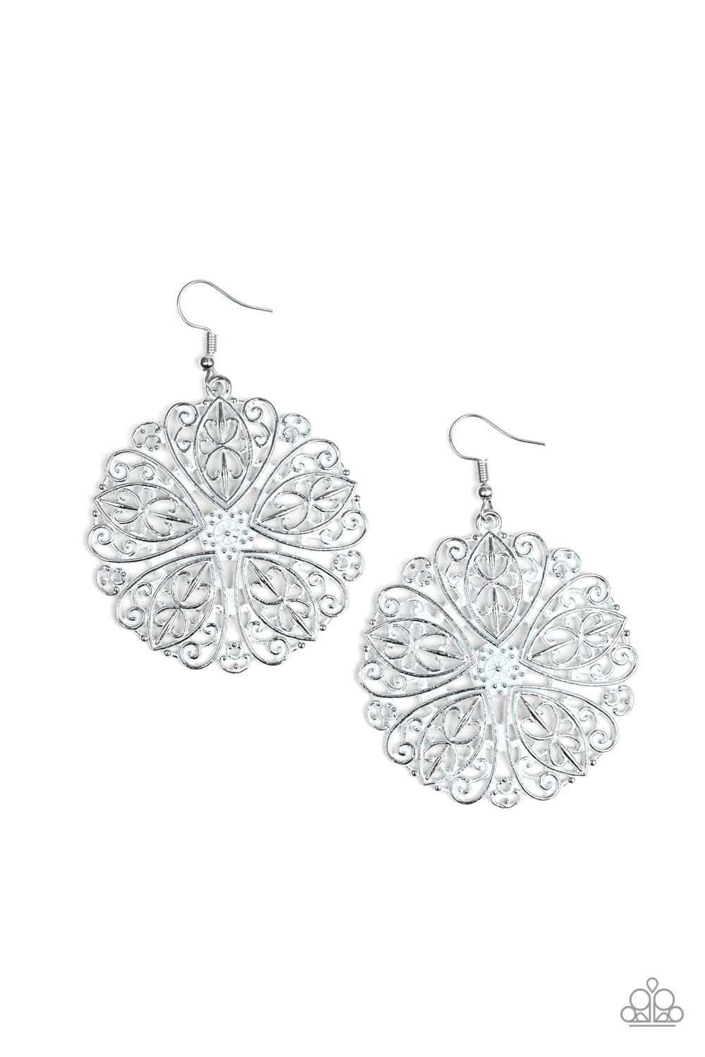 Ocean Paradise White Earring ~ Paparazzi Accessories